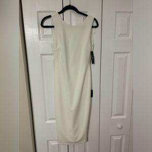 Brand new Lulus So Stunning White Backless Midi Dress in size medium